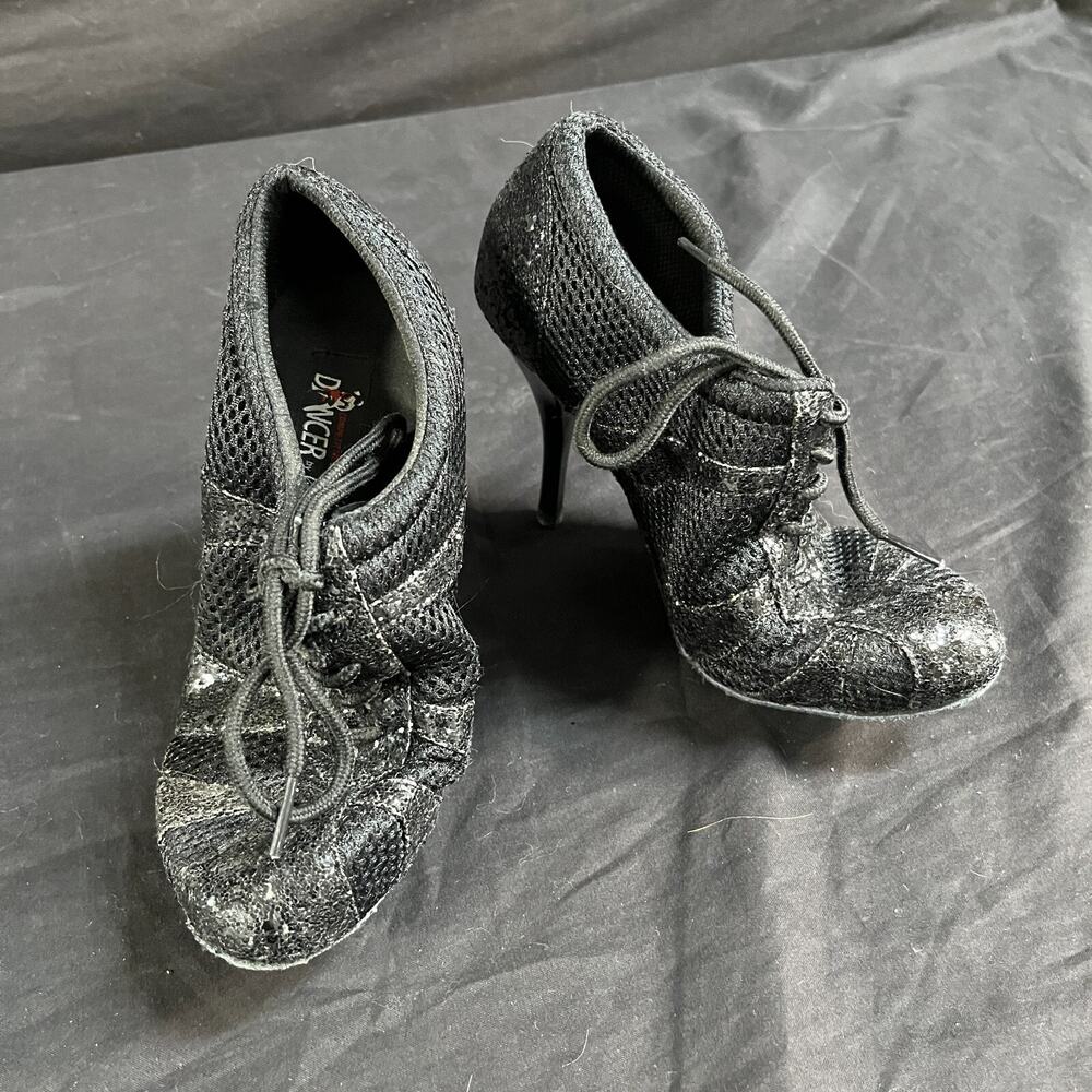 Women Dancer by very fine Shoes Soft Bottom Glitter High Heels Size 5.5